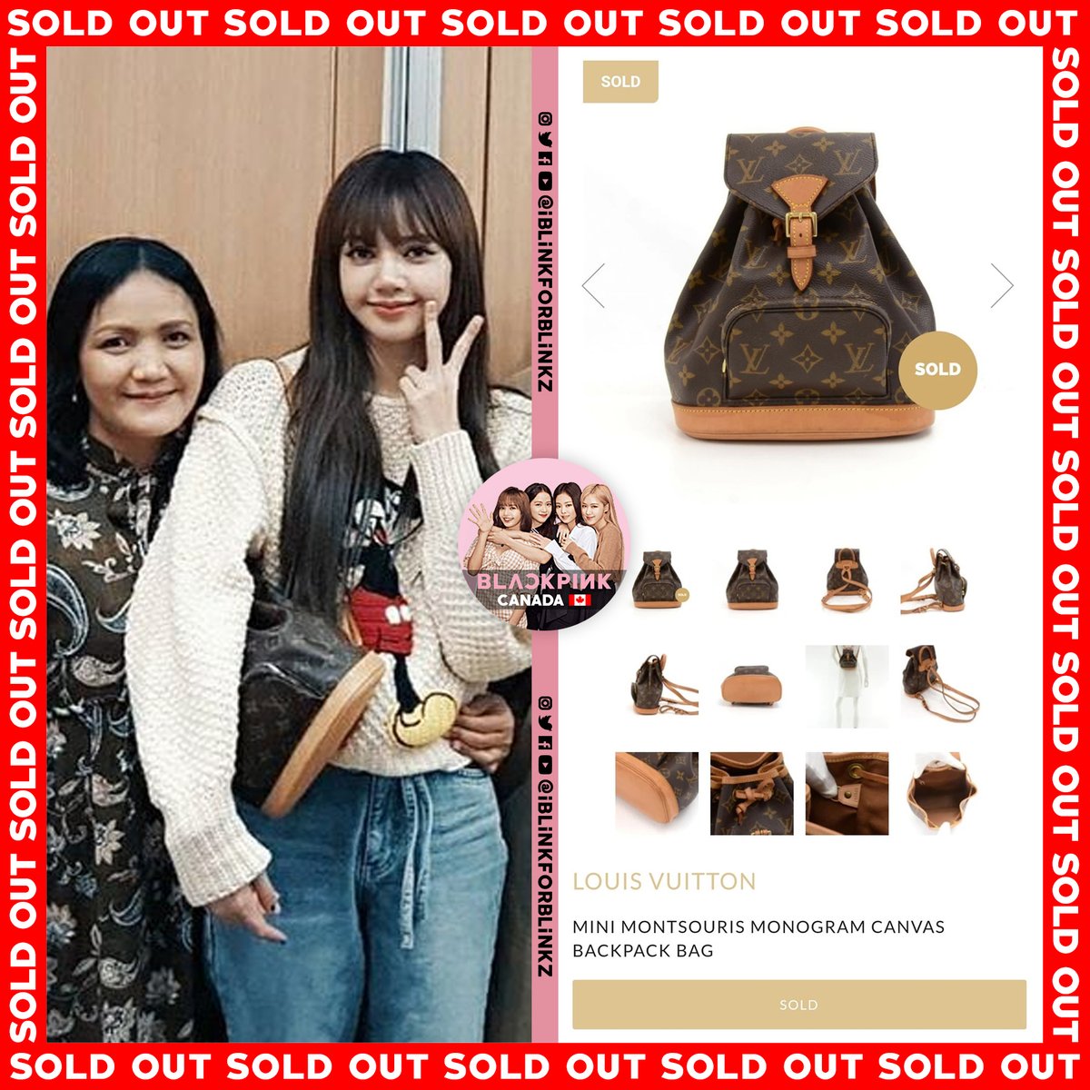 blackpink mini backpack