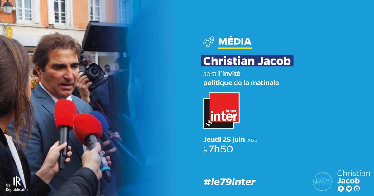 ConstanceBraut's tweet photo. Tous Ă lâĂ©coute !
Notre PrĂ©sident @ChJacob77 sera demain matin Ă 7h50 sur @franceinter đ
âŹïžâŹïž
#AvecJacob #JacobFranceInter https://t.co/QnrtvYKgrJ