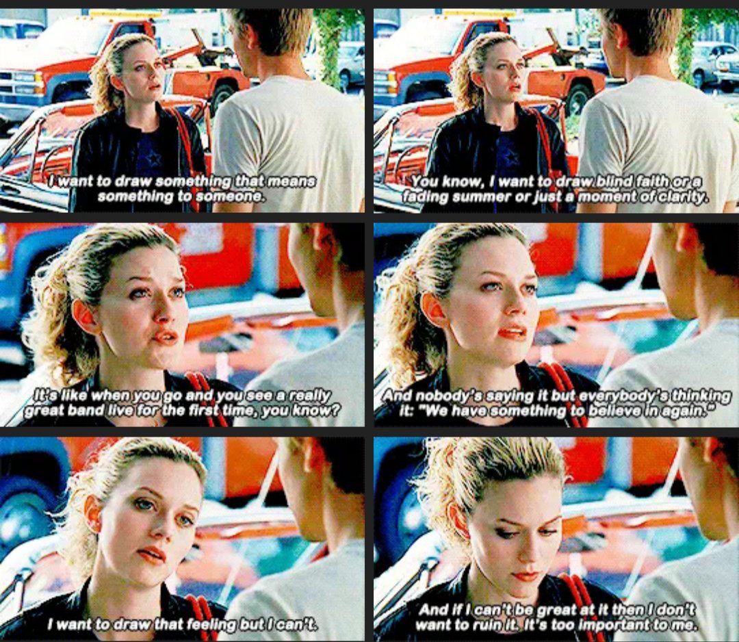 1x02: Already sharing insecurities, intimate details, veiled flirting. Endgame energy. "Your art matters. It's what got me here."