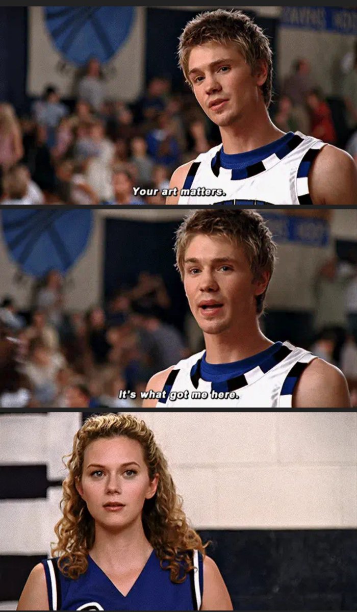 1x02: Already sharing insecurities, intimate details, veiled flirting. Endgame energy. "Your art matters. It's what got me here."