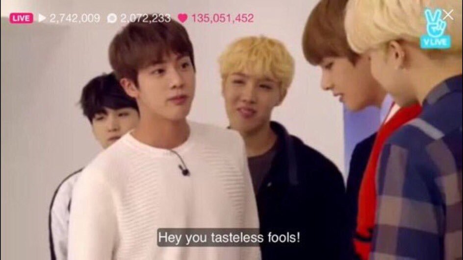 kim seokjin being a straight up comedian – a thread