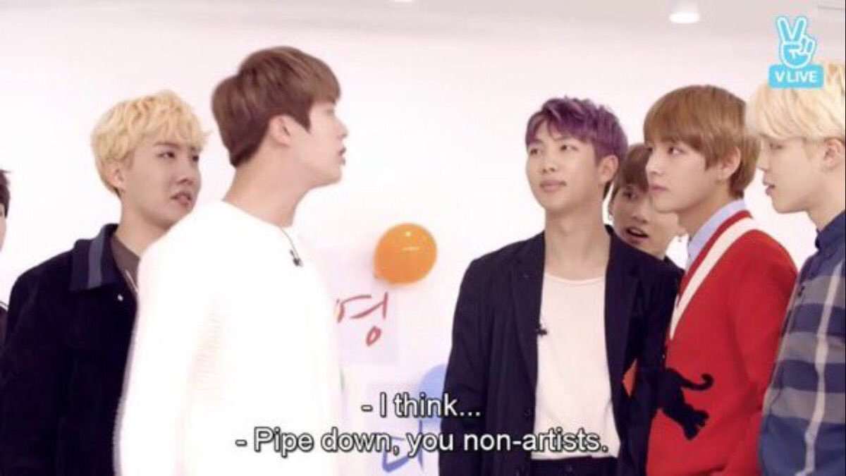kim seokjin being a straight up comedian – a thread