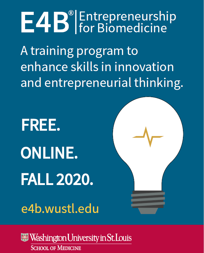 K12MTIS's tweet photo. Participate in the 12-week program of the NIH-funded Entrepreneurship for Biomedicine (E4B) training program.

Applications for Fall 2020 are open and information  is available at https://t.co/EvWgTijC0h! https://t.co/g57ZT8DAVX