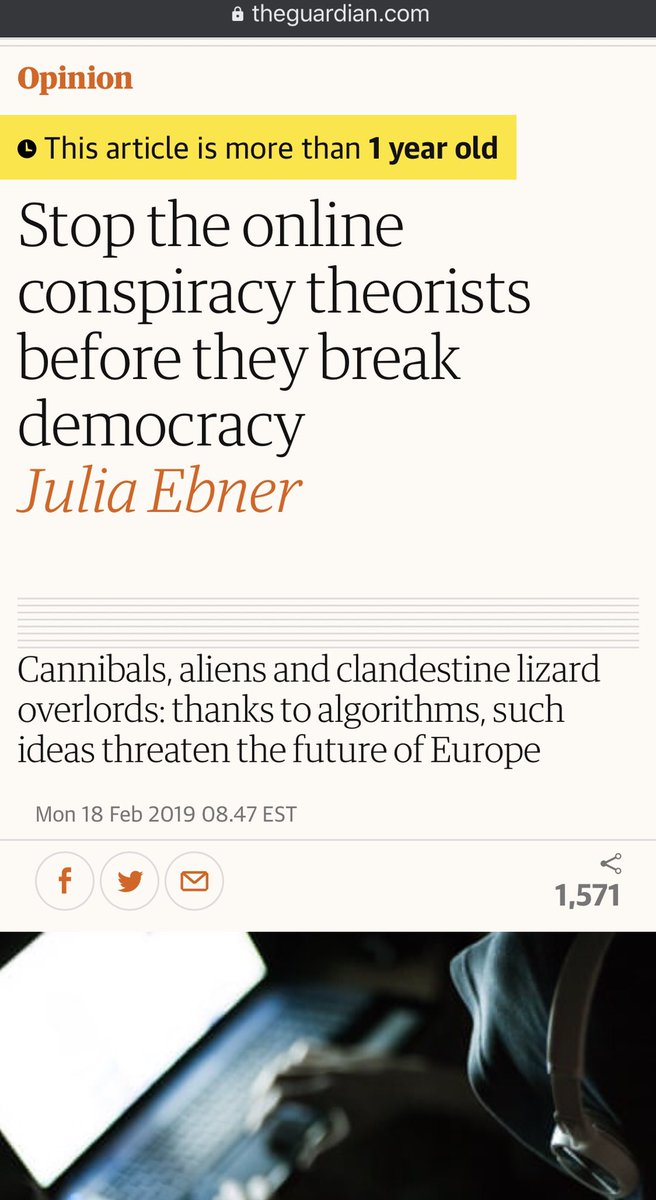 Worth remember - Feb 2019 https://www.theguardian.com/commentisfree/2019/feb/18/online-conspiracy-theorists-democracy"The scale this generates is disproportional enough to distort public perception: In 2018, ISD identified close to 30m uses of the word “QAnon” across Twitter, YouTube and forums such as Reddit and 4chan."Numbers today dwarf past