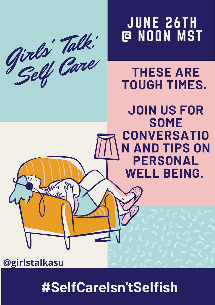 This week's Student Teaching Series will be hosted by ASU West student org, Girl's Talk. They will be discussing personal well-being and forming healthy habits. Join them on Friday, June 26 from 12 pm-1pm! 

Hope to see you there!
Zoom Link: asu.zoom.us/j/9386107148