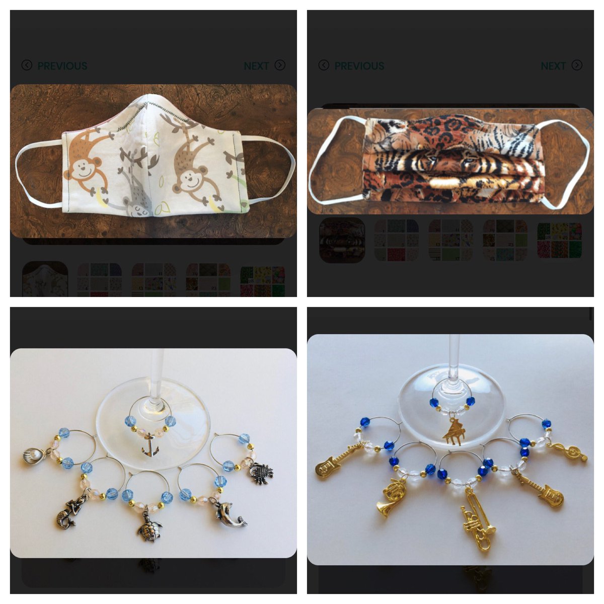 My_First_Sale's tweet photo. Did you know that you can pick up face masks and cute glass charms at Second Thoughts Gifts? Purchase these at:
https://t.co/GLek5kUG1b
#myfirstsale
#entrepreneurship
#kidpreneur https://t.co/8lbwntbnm6