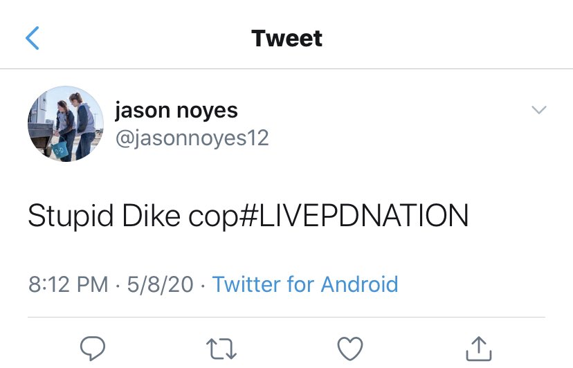 Jason Noyes with the homophobia. He was upset the McDonald’s was closed in Amarillo, TX. He is now boycotting Big Macs.