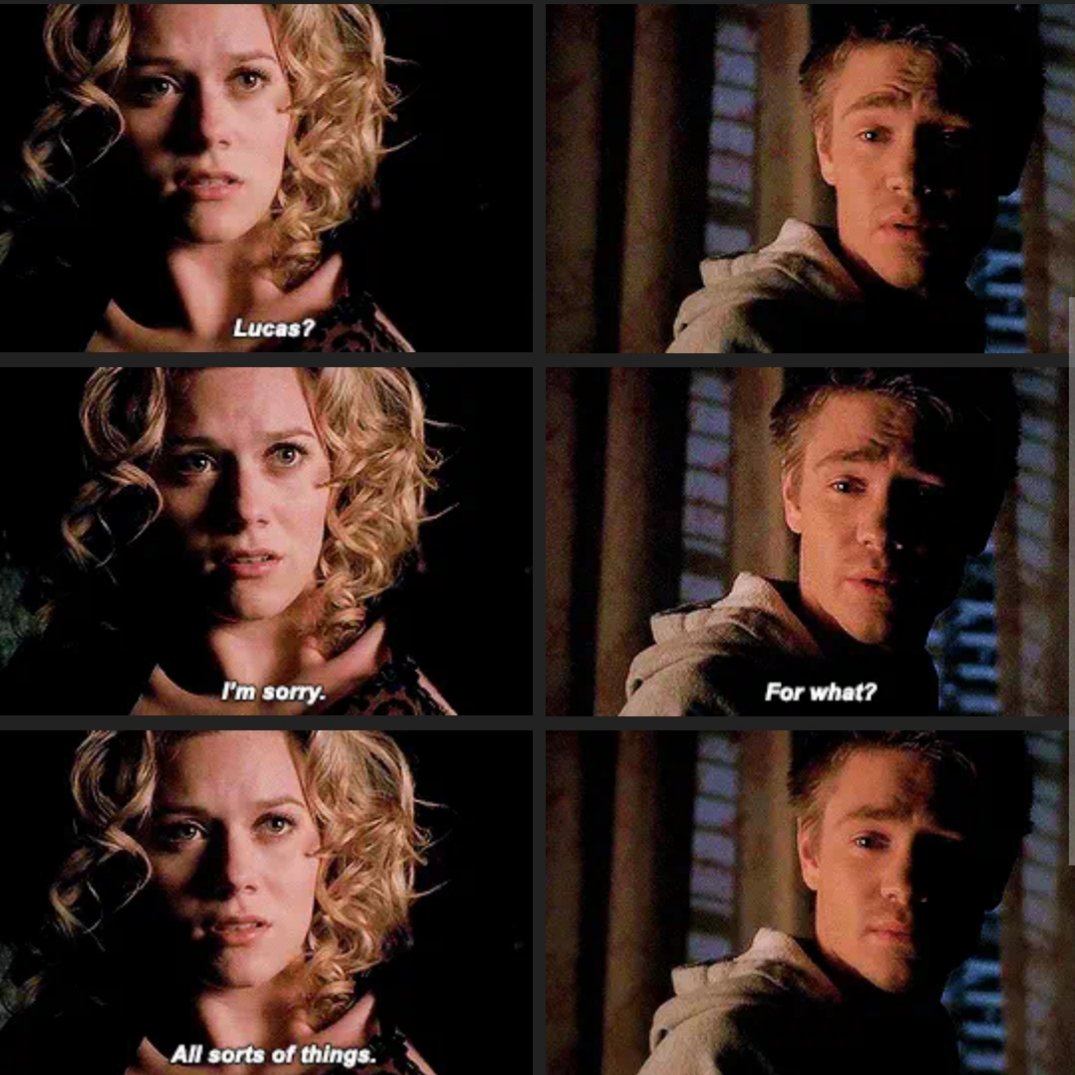 1x08: No OTH ship had as much tension and angst as these two. Makes the eventual payoff so satisfying.