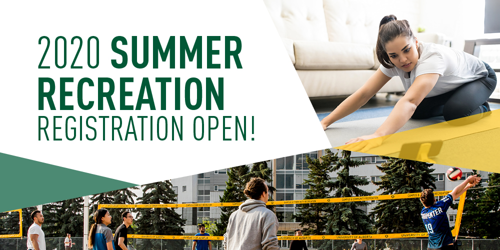 Registration is now open for Summer 2020 Recreation Programs! Click on the registration link to view and sign up for online and outdoor fitness, dance, and martial arts programming!
ualberta.ca/kinesiology-sp…
