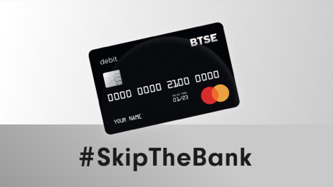 dxvid's tweet photo. This is what adoption looks like: You can now use the @BTSEcom Debit Card WITHOUT a bank account!
The 💳 comes for free with a BTSE Elite subscription.
Go: https://t.co/2VwVhR17t1
#SkipTheBank #ad https://t.co/qBGzJ9SHq8