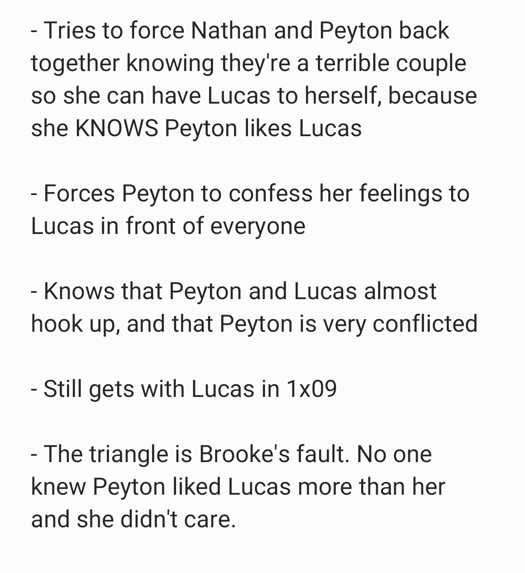 Let's just recap what Brooke does.