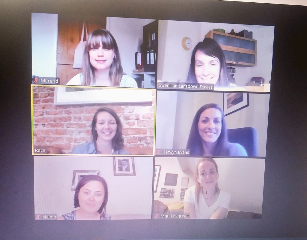 BanwCylch's tweet photo. 💻Cyfarfod Cyffredinol Blynyddol yn y ffasiwn newydd! #Gwirfoddoli 
💻 Our first-ever AGM via Zoom - diolch Rachel for chairing!
🌈 #CylchMeithrinDyffrynBanw @ysgolbanw @PluGweunydd @elain_micah @Mereridhaf @CannOffice @PAVOtweets https://t.co/eEJG24PTg3