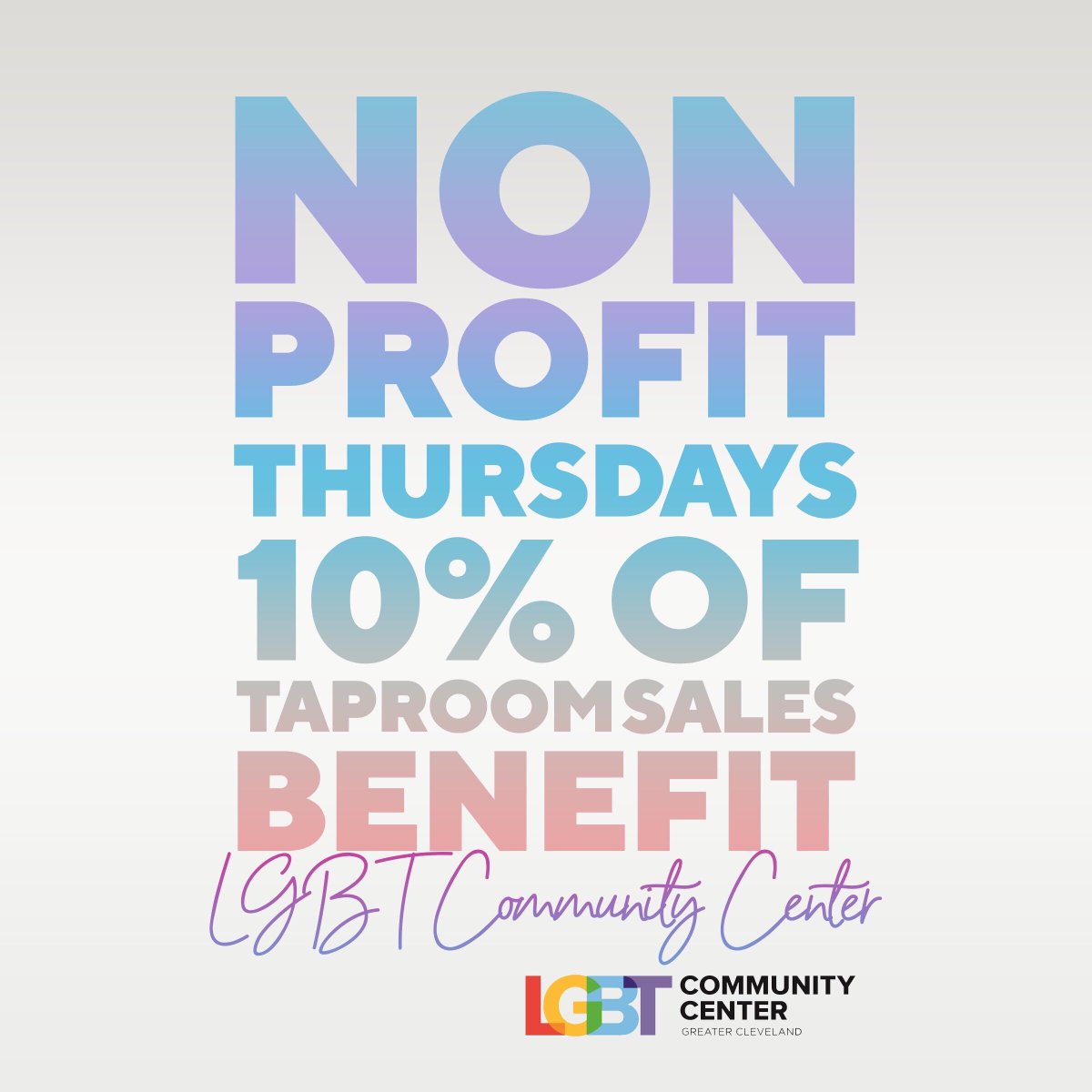 phunkenship's tweet photo. This Nonprofit Thursday, make your visit to Phunkenship count and support the LGBT Community Center. We're donating 10% of taproom sales this Thursday to @LGBTCleveland. LGBT Community Center enriches the lives of the LGBTQ community in NE Ohio through advocacy, support &amp; more. https://t.co/kC5fHNPpjk