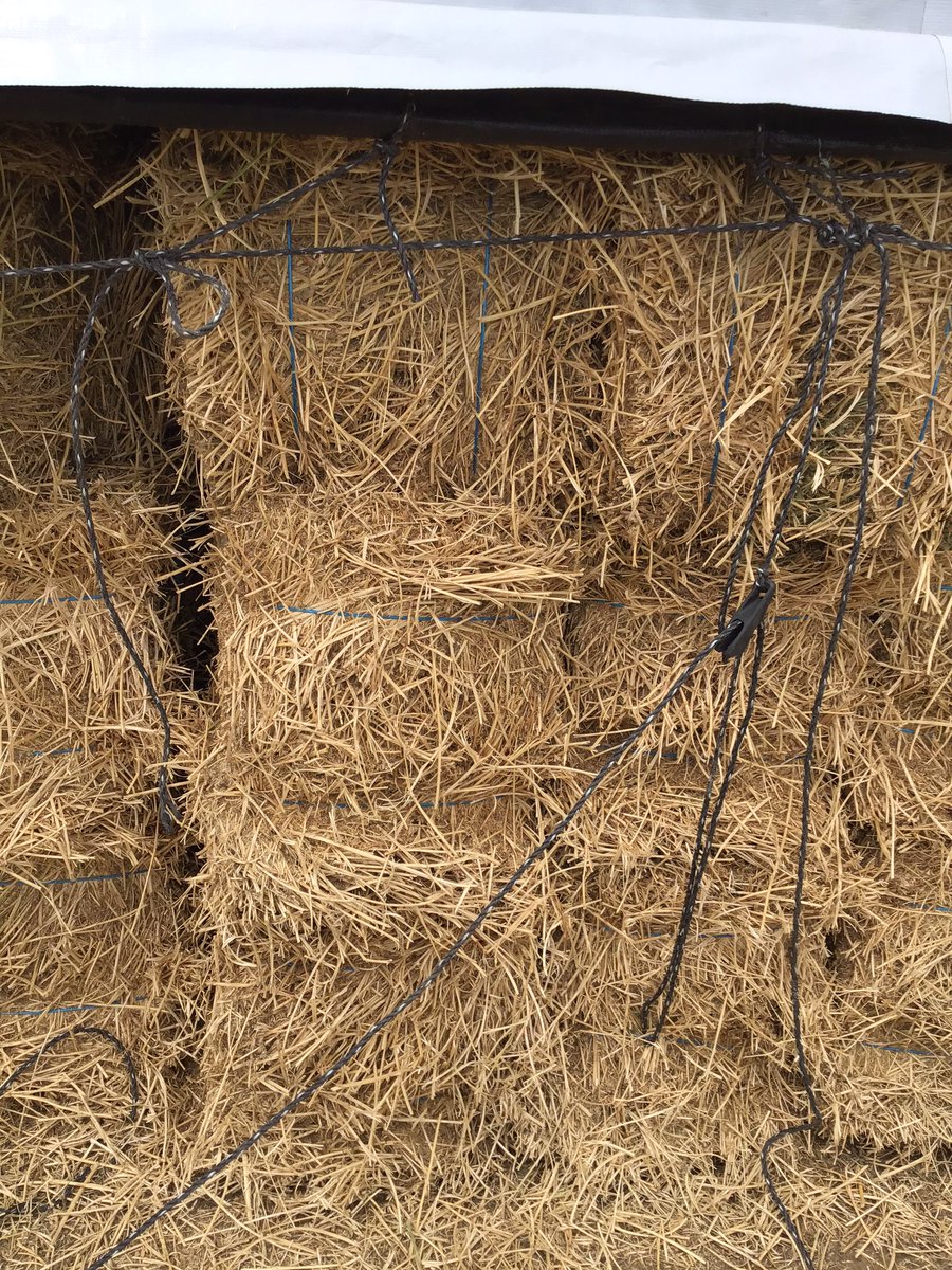 TheDailyCowman's tweet photo. I better call the FBI 

Looks like the racist hay tarp company has left a “noose” for me on my haystack

Not to mention the blue “nooses” tied around each bale by some racist blue skinned smurfs!

#LarryGetsWoke #CanYouFeelDaJusticeYet. https://t.co/M7fgcmbemz
