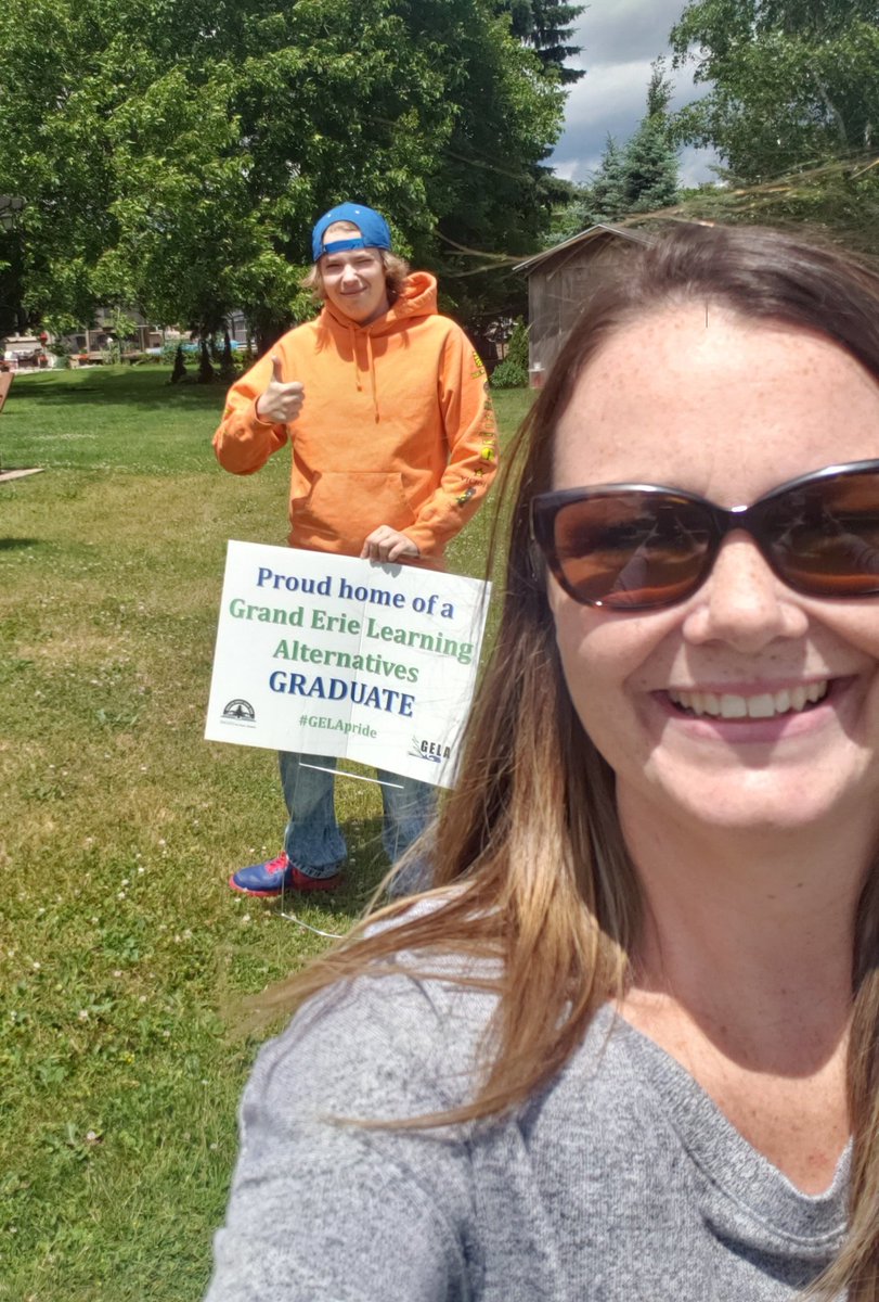 So proud of each and every single student this year! Today, I got to deliver some grad signs to a few amazing graduates from our SWAC <a href="/GELAgranderie/">GELA Grand Erie</a> program!