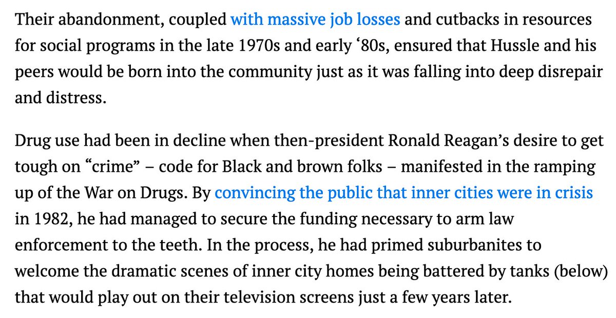 But what made the physical boundaries so formidable was all of the other stuff that undermined their communities in the process. And, of course, policing.