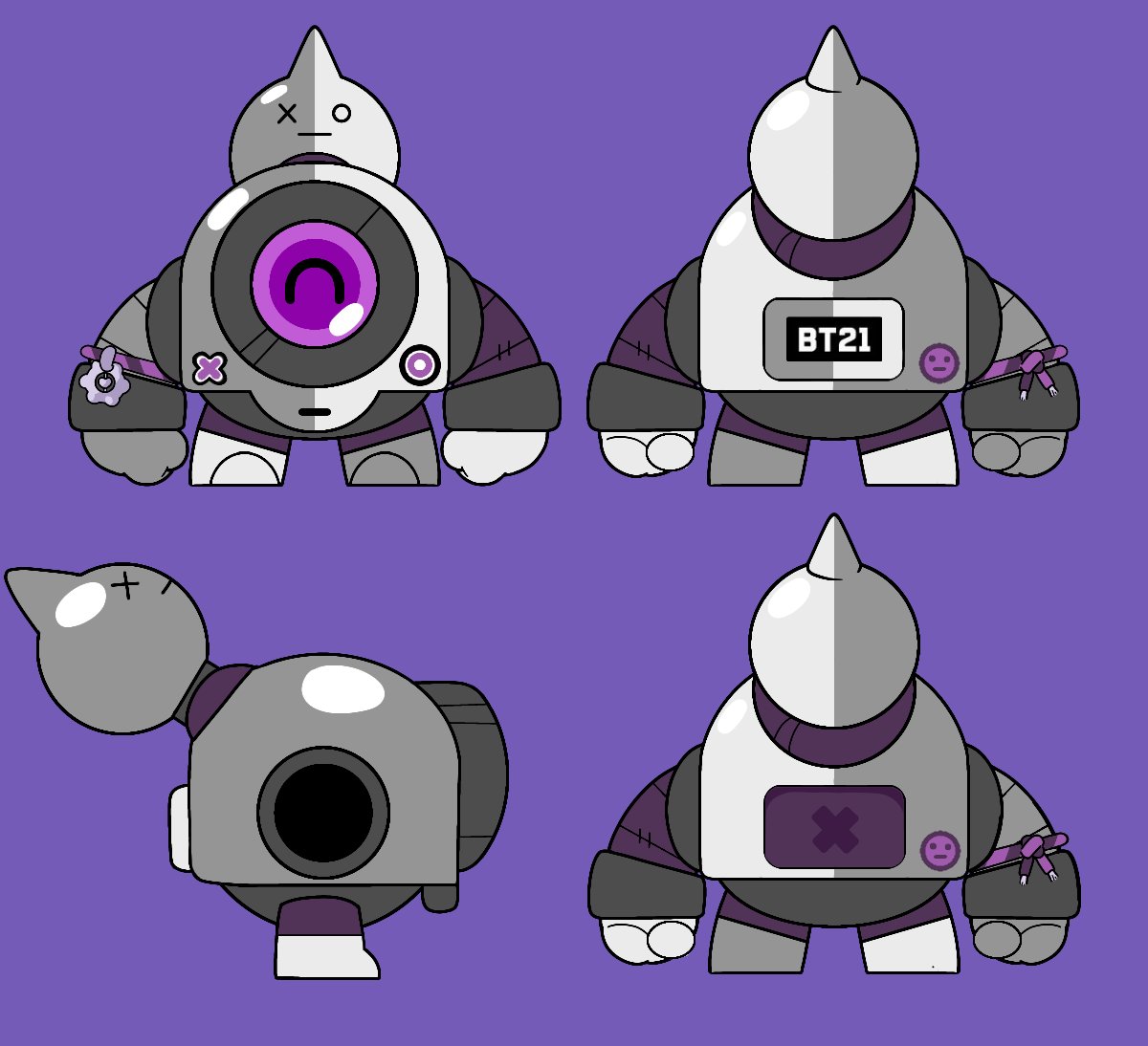 _Lumin_S's tweet photo. @BrawlStars @supercell @Frank_Supercell @Dani_Supercell @RLighton
@BTS_twt @bts_bighit @BigHitEnt @b @_LINEFRIENDS
Some skins ideas in a Brawl Stars x BT21 collaboration.
Brawl Stars x BT21 공동 작업의 일부 스킨 아이디어.
@Developart1 @gedikor https://t.co/NfQTz9ivV4