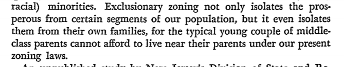 1971: Exclusionary zoning is making it hard for younger people to live near their families