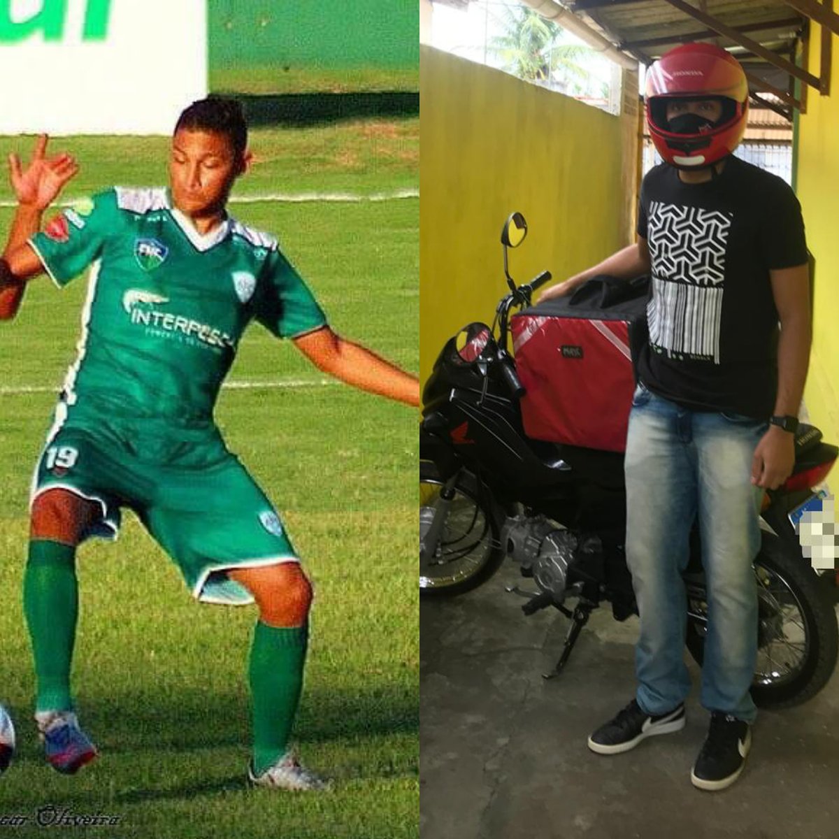 esportedorn's tweet photo. No terceiro episódio da série #AlémDoFutebol , trazemos um pouco da história do atacante Jomário que devido a falta de oportunidades profissionais, trabalha como entregador de delivery para obter o seu sustento financeiro e ajudar a família .

Confira em: https://t.co/dfAghb97tp https://t.co/k1FqzguZqi