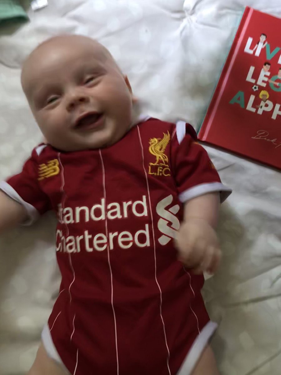 MoPat85's tweet photo. They have watched two games and two goals together. I know there will be more of both! #YNWA #LFCatHome #MyPLSummer @NBCSportsSoccer https://t.co/7HCOh5EkF7