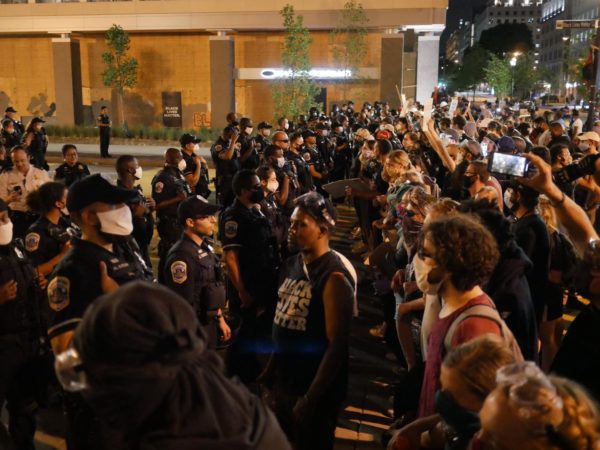 D.C. police say that MPD officers pepper spraying protesters the past two nights would be permitted under 'existing and proposed legislation.' The author of D.C.'s police reform bill, however, says 'it’s not clear.' dcist.com/story/20/06/24…
