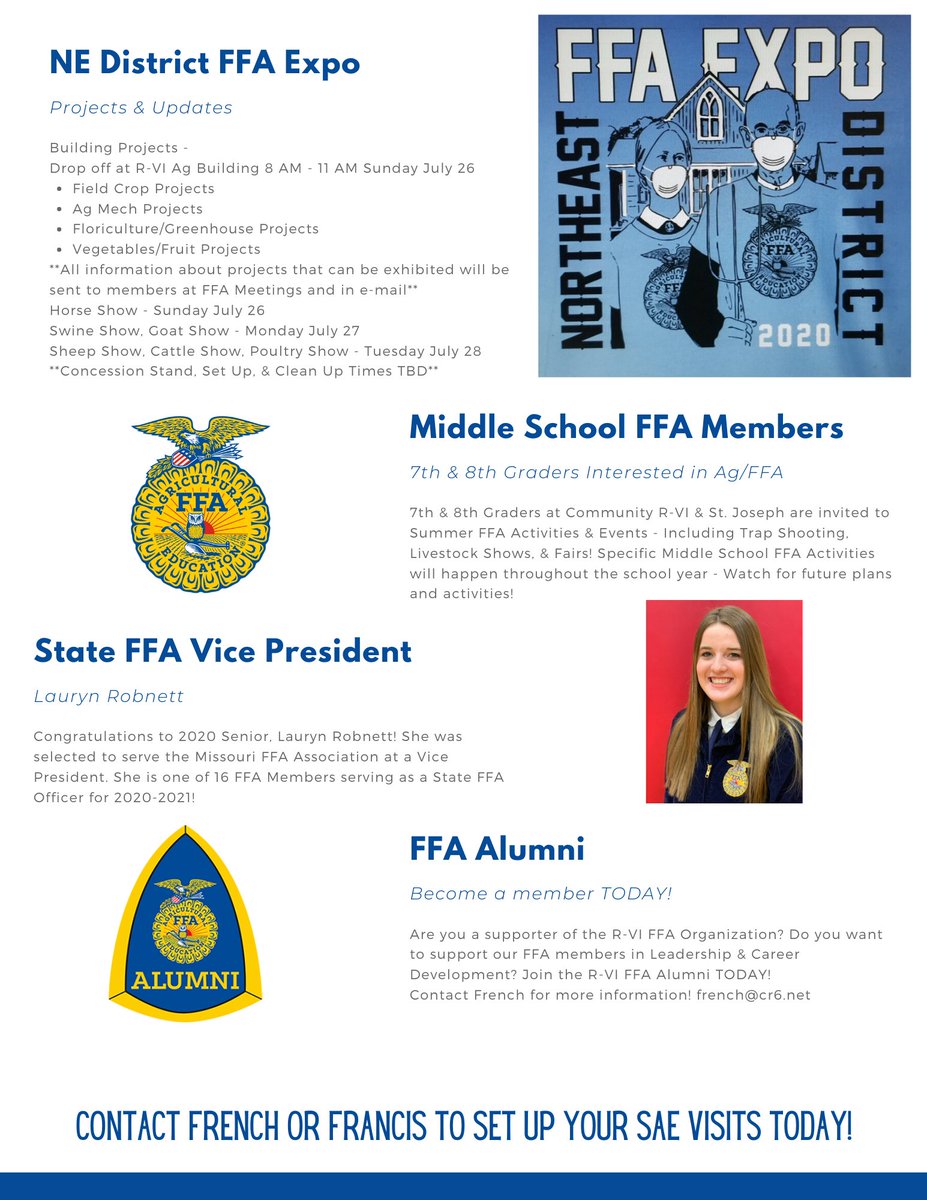 r6ffa's tweet photo. June &amp; July 2020 Chapter Newsletter! Check it out for information on Trap Shooting, County Fair, District Expo, and more! https://t.co/VPZBtgvpfM