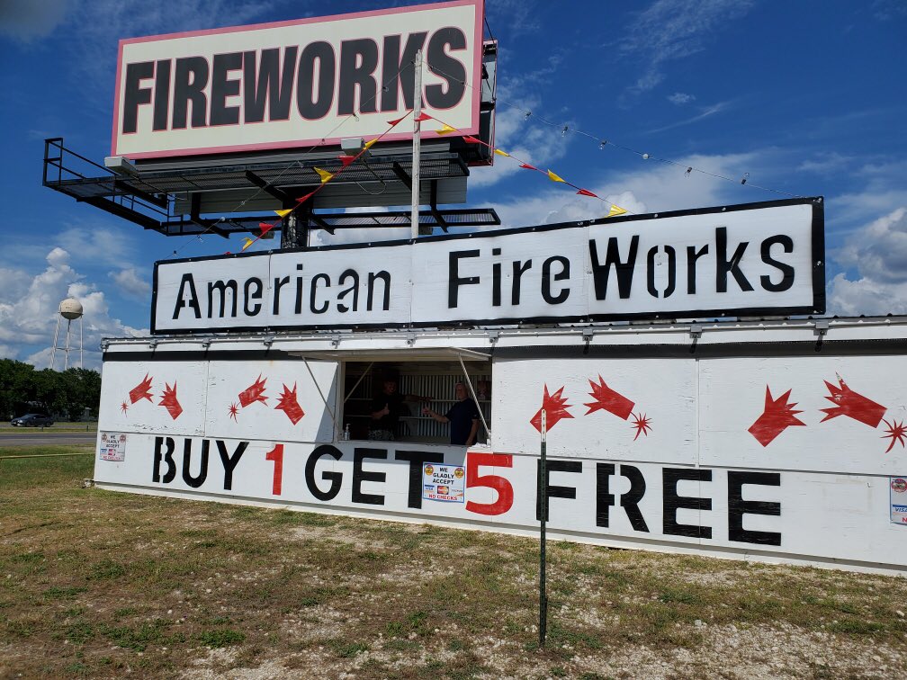 Hey Austin friends, are you looking for an awesome deal on Fireworks?  Check out this firework stand in Del Valle!  

American Fireworks
SUPERSTORE STAND
5150 E Hwy 71
Del Valle, TX 78617
(512) 321-4416

#ATX #fireworks #fireworksatx #July4th #austinfireworks