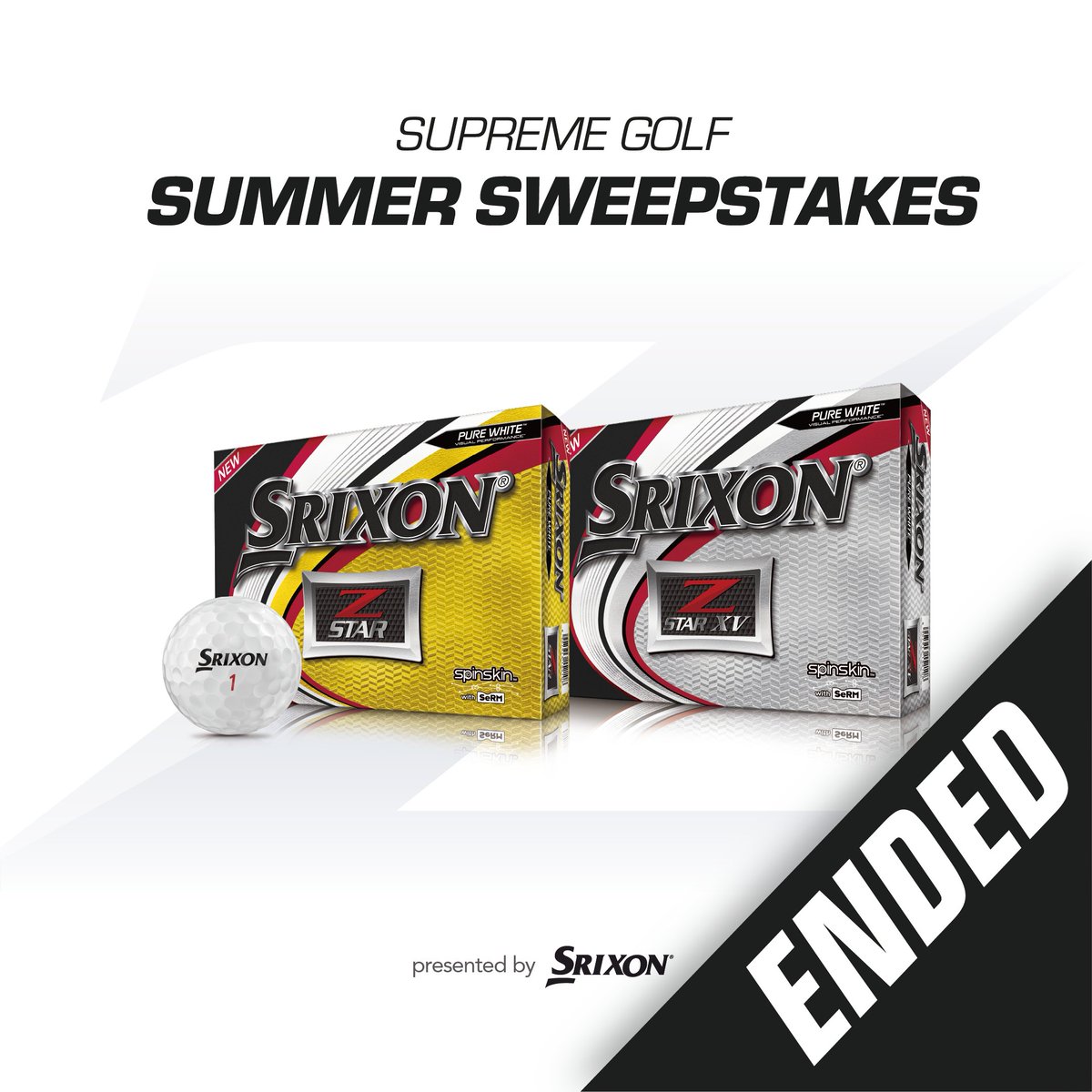 Our Supreme Golf Summer Sweepstakes presented by SrixonGolf has come to