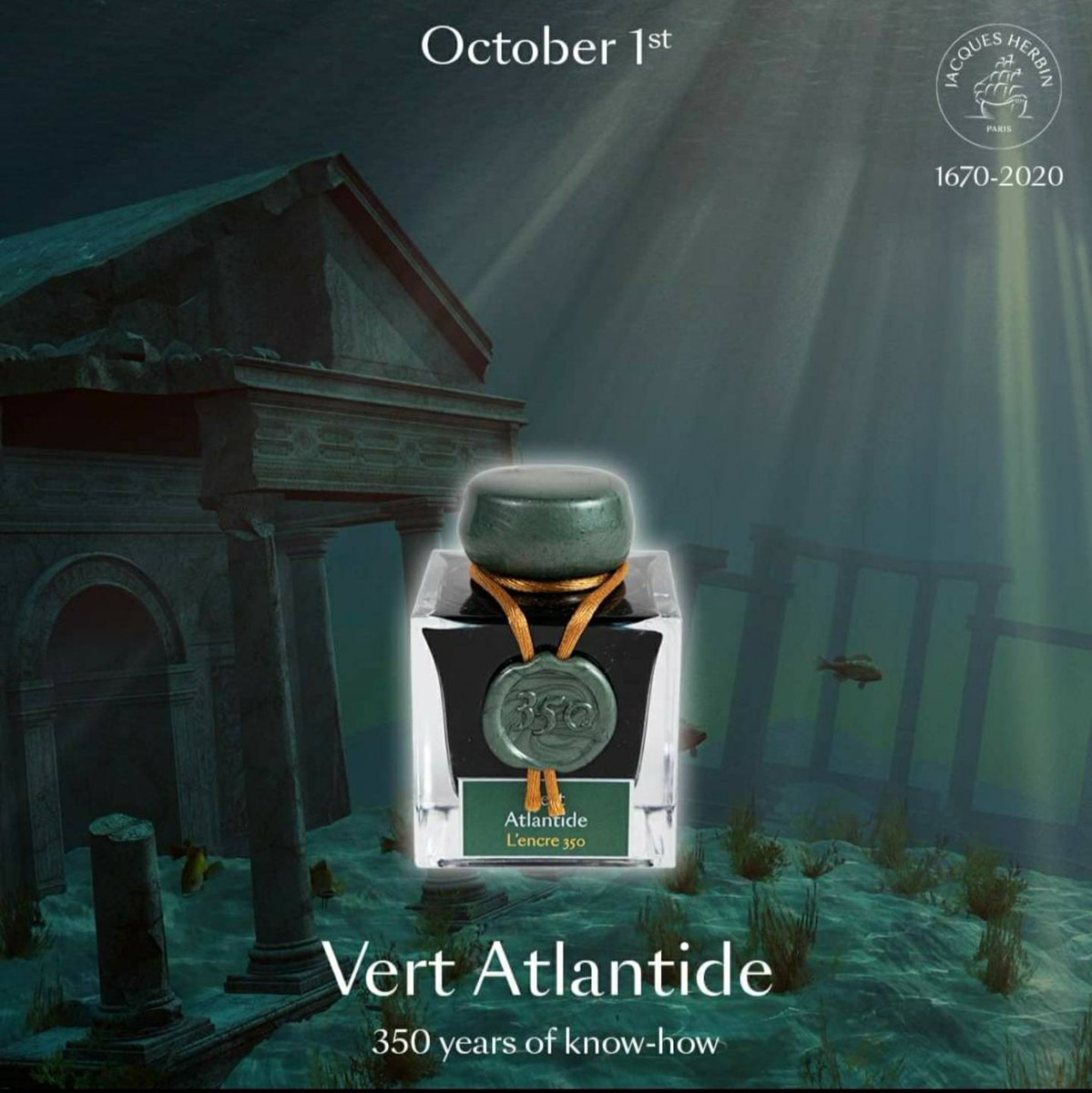 Exciting news! The new #JHerbin 350th Anniversary #ink is coming in October.

We've add a reservation list to our website, but more information and pricing will follow a bit later on 😀

purepens.co.uk/products/j-her…