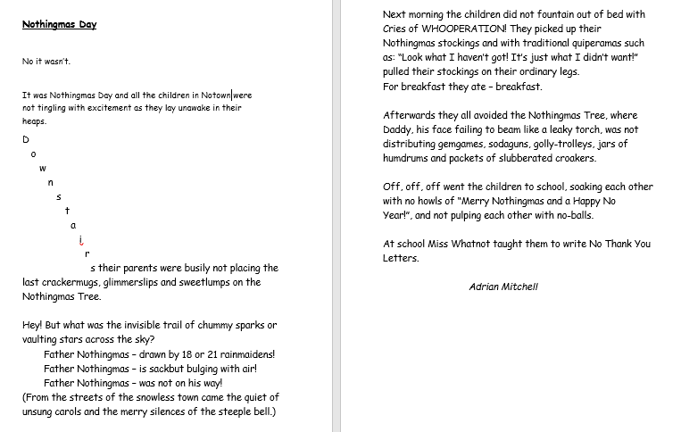 justdawned's tweet photo. Day 25 #junepoetry challenge NONSENSE POETRY. Here are 4 of my favourite nonsense poems. I'd love to collect lots more. What's yours? @Lizpoet @JulieAnnaPoetry @Tommo_the_teach @MariaNoctor @LorraineLawran2 @eenalol @Becky_Swain @OpenUni_RfP @_Reading_Rocks_ @ecawemma https://t.co/qM5kVqWlTF