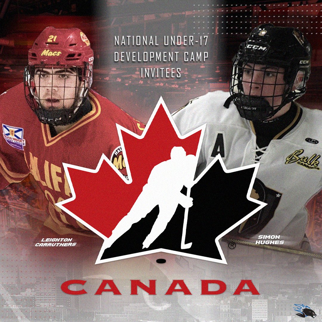 🇨🇦 Congratulations to Sea Dogs' prospects <a href="/LeightonCarrut3/">Leighton Carruthers</a> &amp; Simon Hughes on being invited to <a href="/HockeyCanada/">Hockey Canada</a>'s virtual National U-17 Development Camp.

📰 Details > bit.ly/37XECnH