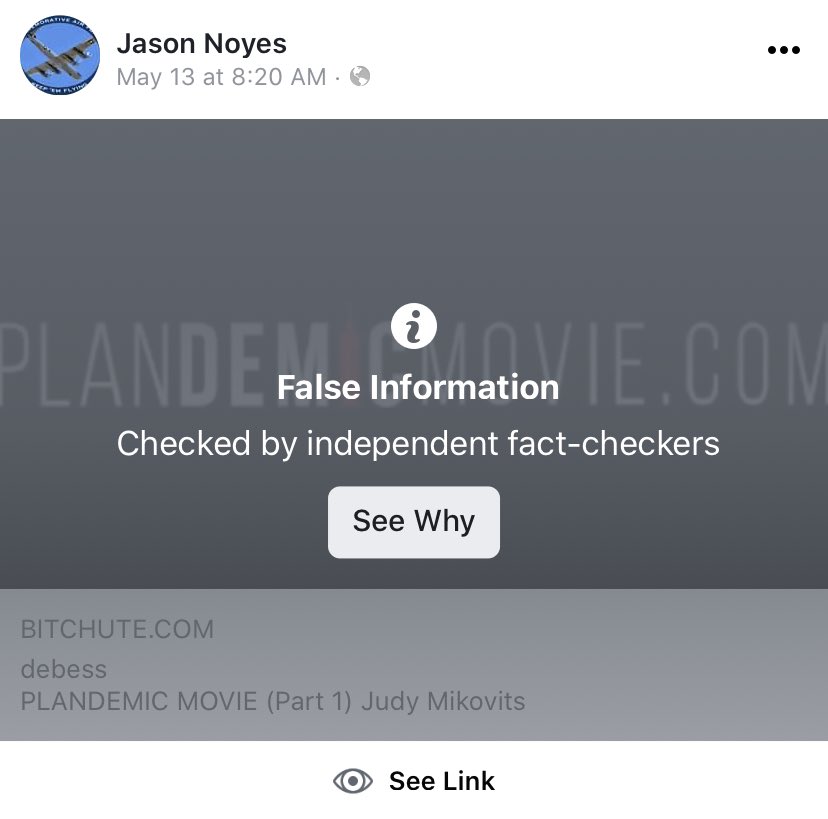 Jason Noyes thinks  #COVID__19 is fake, has promoted conspiracy theories about it, and is anti-mask because it is “government control.”He is taking this seriously and would be an unsafe person to allow in your home to repair that washing machine.