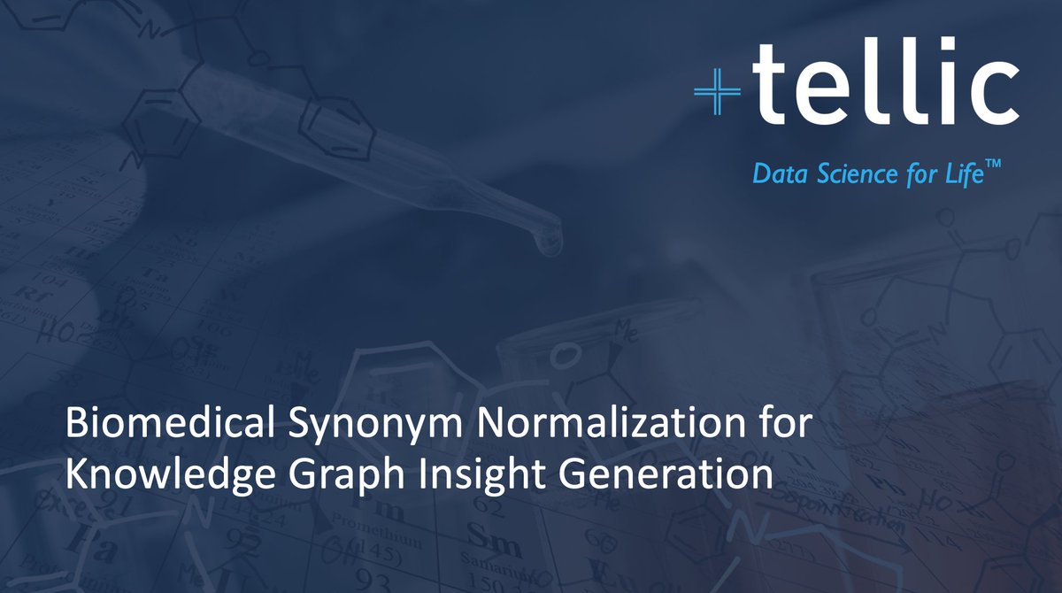 plus_tellic's tweet photo. Thrilled to have @rewendell and Eric Tanalski present @plus_tellic abstract on Biomedical Data Normalization at SciNLP: Natural Language Processing and Data Mining for Scientific Text workshop @akbc_conf 2020  #AI https://t.co/D5OBlPa4Yi