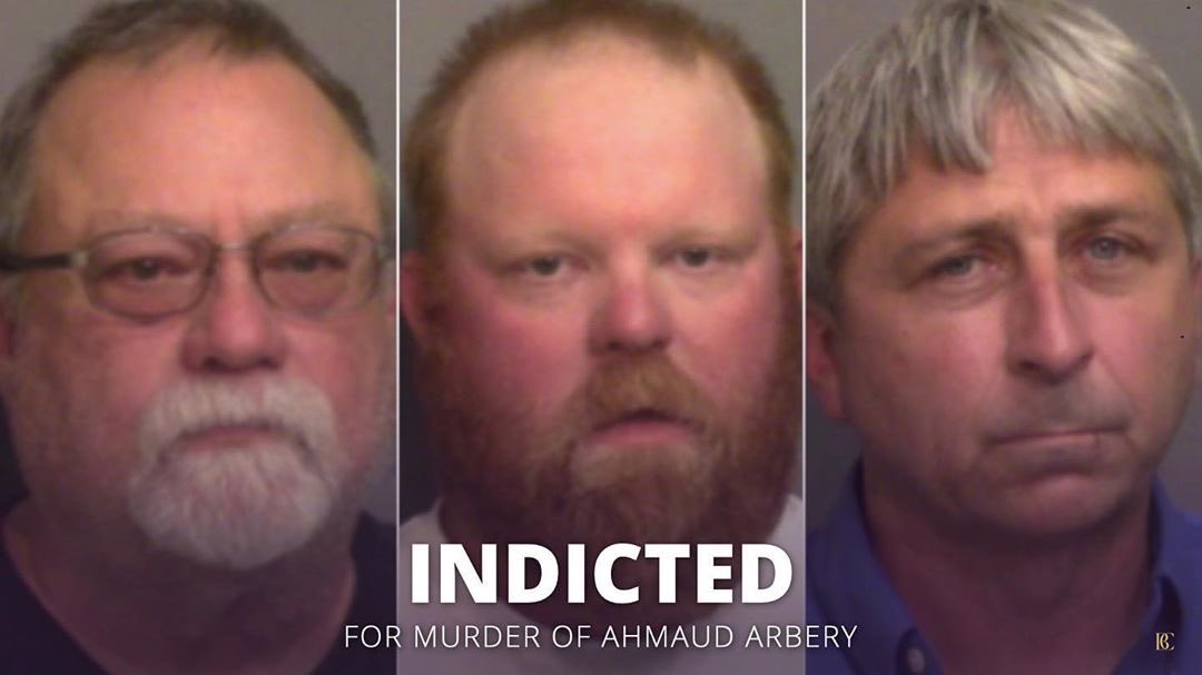 LeeMerrittesq's tweet photo. Today a Glynn County grand jury formally indicted Travis McMichael, Gregory McMichael &amp; William Bryan for the murder of Ahmaud Arbery. The family of #AhmaudArbery is determined to see these men prosecuted, convicted &amp; appropriately sentenced for their actions. https://t.co/XkXLhvNaRb