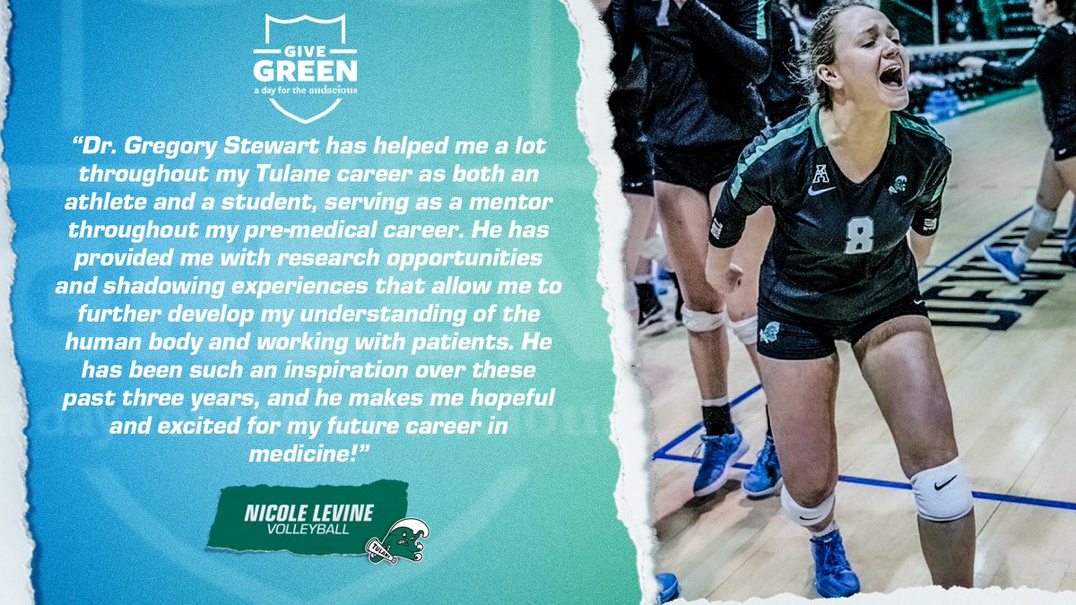 It’s not just about the opportunities we provide on the court, it’s about the ones we provide off of it.

Join us in supporting what you love about Tulane by participating in Give Green. 

» greenwaveclub.com/givegreen 

#GiveGreenTU | #RollWave