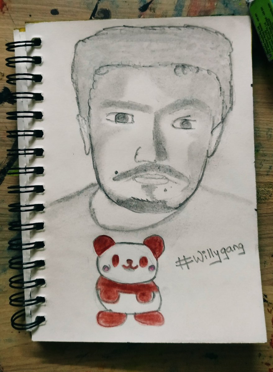 WillyBroown's tweet photo. A dedicated viewer made fan art of me 😅 #WeMadeIt https://t.co/I7ShaHq95l