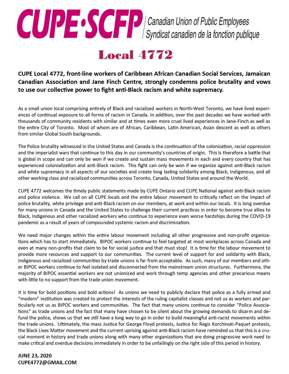 CUPE4772 tweet media