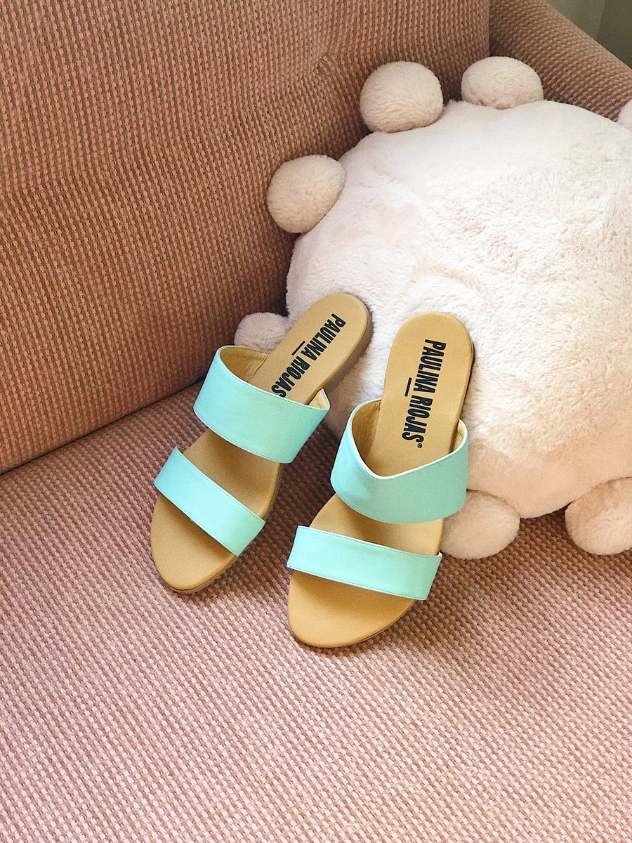 Sandalias Menta de Paulina Riojas $280 mxn ✨ casacler.com #compralocal #calzadomexicano