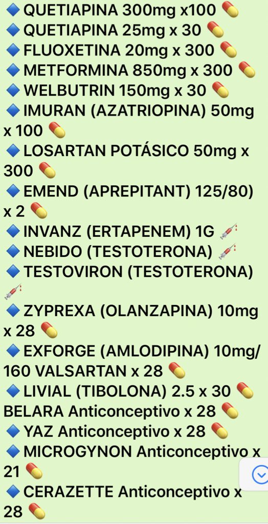 LafranciscanaF's tweet photo. ⚠️ATENCIÓN⚠️ Medicamentos disponibles para mañana jueves #25Jun en #FARMACIALAFRANCISCANA 

Te ofrecemos 🛵 delivery a todas las zonas de Caracas #QuedateEnCasa Si vives fuera de Venezuela nos puedes hacer pedidos de las medicinas de tus seres más queridos y se los llevamos

Hilo https://t.co/tvdB7NAHzF