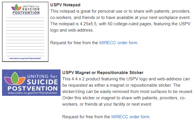 USPVinfo's tweet photo. New, free  products are now available to request! Check out our new @USPVinfo @RMIRECC notepads, magnets, and repositionable stickers here: https://t.co/DmozqcuVEx https://t.co/GoZhZADPVA
