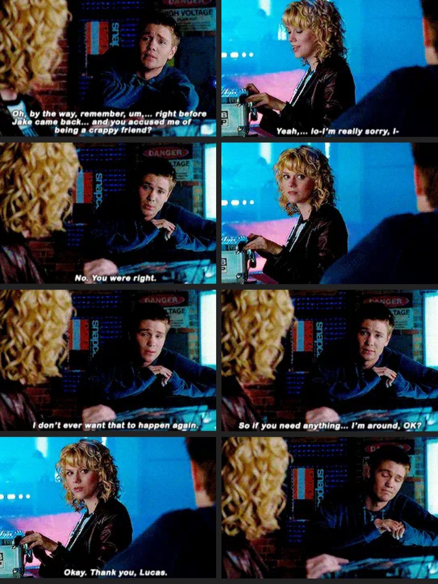 Lucas was still hurt that Peyton said he wasn't a good friend. He values her opinion of him more than anyone else's.