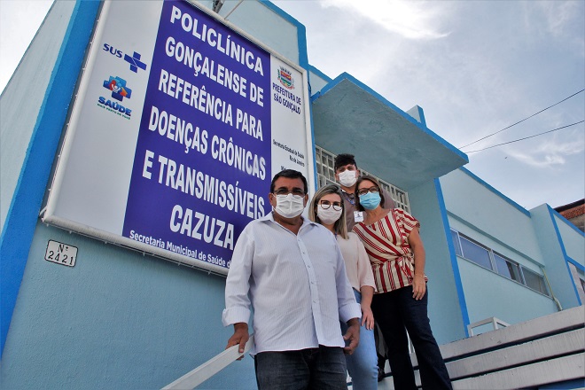 saogoncalo_RJ's tweet photo. Nanci inaugura Policlínica de Referência para doenças crônicas e transmissíveis na #Parada40 https://t.co/1IxzI41wRT https://t.co/UXUSNkLBS2