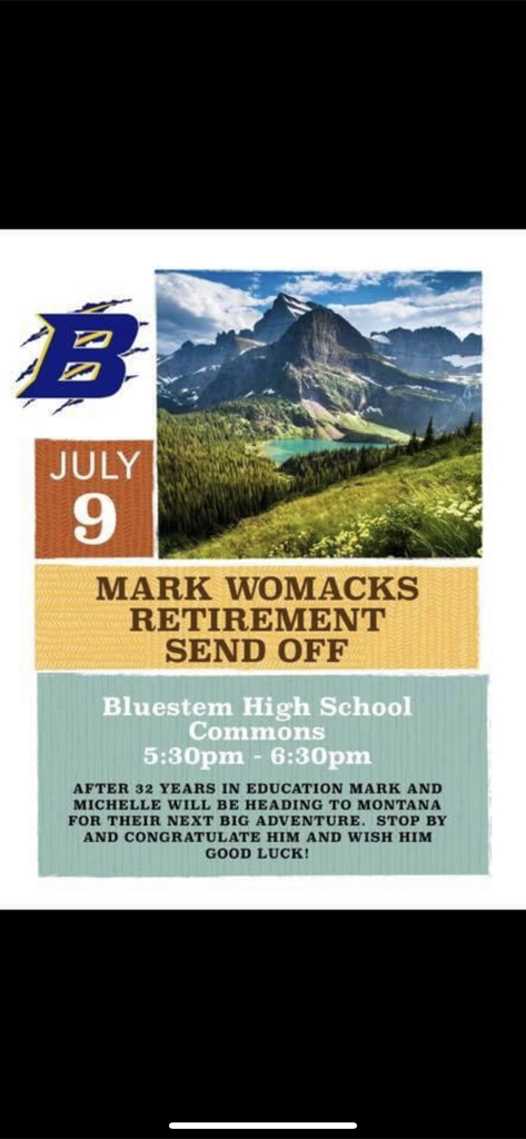 BluestemLions's tweet photo. Mr. Womacks Retirement send off https://t.co/YKT166zdBw