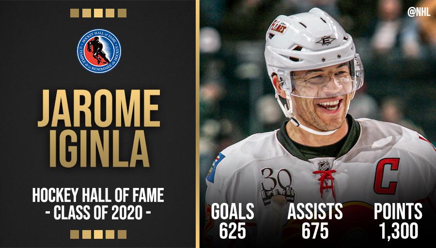 NHL's tweet photo. One of the great leaders in League history. 💪

Welcome to the @HockeyHallFame, Jarome Iginla! https://t.co/RVZlaTNhUi