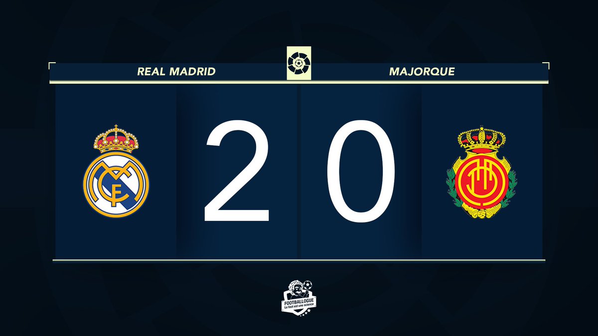 Footballogue's tweet photo. [#LaLiga🇪🇸] REAL MADRID 2-0 MAJORQUE

⚽️ BUUUUUUUUUUUUUUT DE RAMOS !! OOOOH QUEL COUP FRANC !

#RMAMAJ https://t.co/l1jsor2gqs
