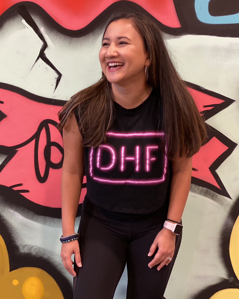 DanceHouseFit's tweet photo. A day early but since celebrations are going down tonight...Happy 3 Year DHF Anniversary Niki! Time flies when you’re SLAYIN 🔥 Help us show her all the love in her #dhfletsbebasic co-teach w/ Christian tonight (up on digital later!) 7PM CT @ #dhfheights #werkitout https://t.co/tRURYeqSDH