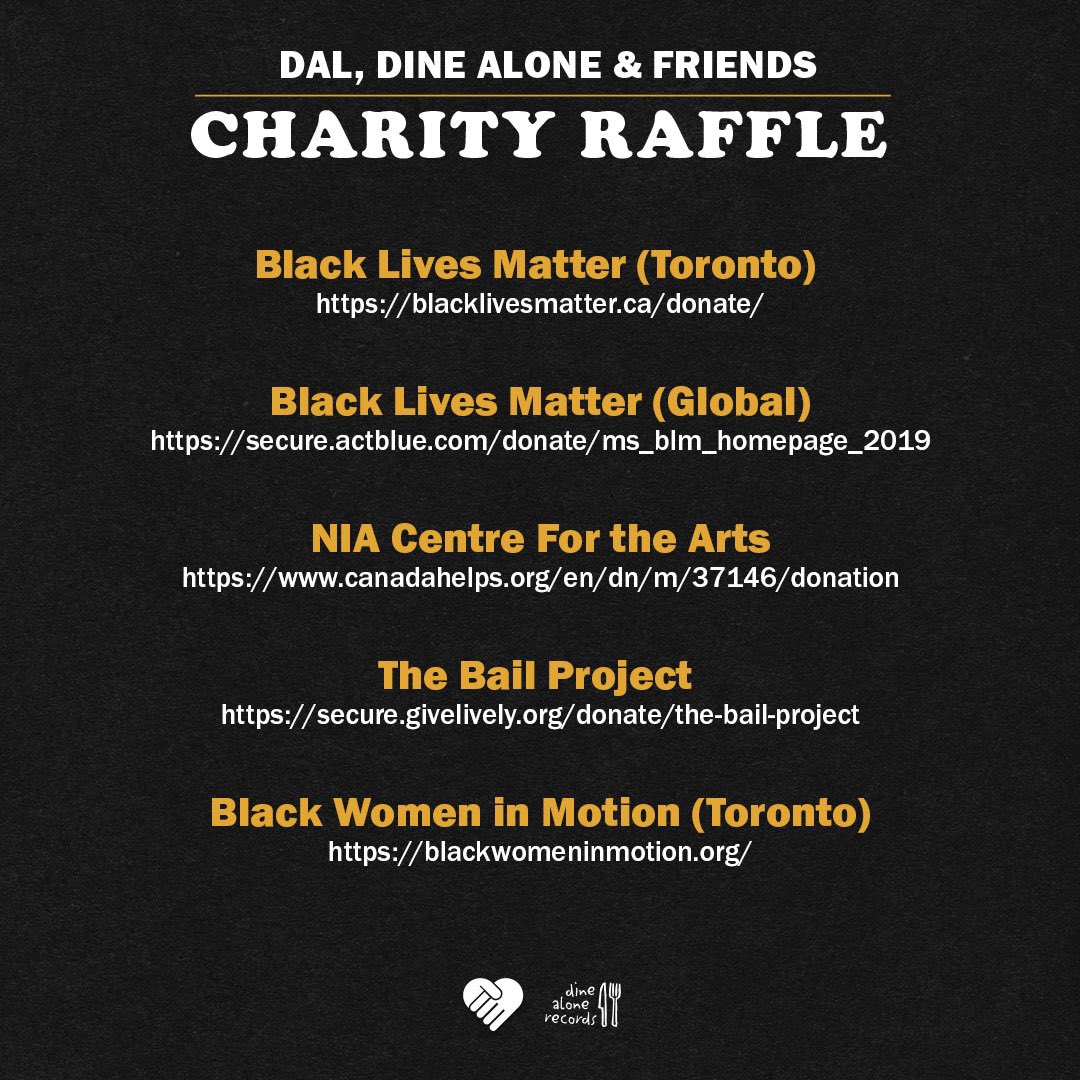 cityandcolour's tweet photo. I got together with @dinealonemusic to curate a charity raffle. With the generous help of all our pals we'll be going live, TOMORROW @ 9amET w/ 96 rare items on the @dinealonestore

rules, entry details &amp; links will be posted tmrw. keep an eye out. 

1/2 https://t.co/IezYDFFdhu