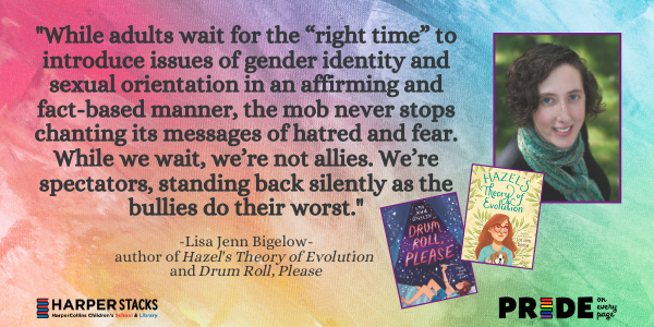 🌈📚On the blog: @lisajennbigelow , author of HAZEL'S THEORY OF EVOLUTION and DRUM ROLL, PLEASE talks queer representation in kids books and the importance of adult allies.

#PrideOnEveryPage 

🔗fal.cn/38NOk