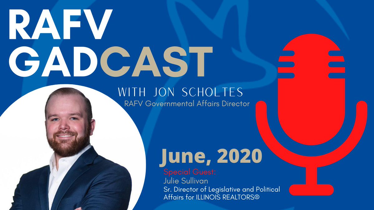 Be sure to check out our new series #RAFVGADCast starring Jon Scholtes, #RAFV 's Governmental Affairs Director. In this edition, he is talking to Julie Sullivan, Sr. Director of Legislative and Political Affairs for <a href="/ILREALTOR/">Illinois REALTORS®</a> 
youtu.be/1nWnCBsDgIo