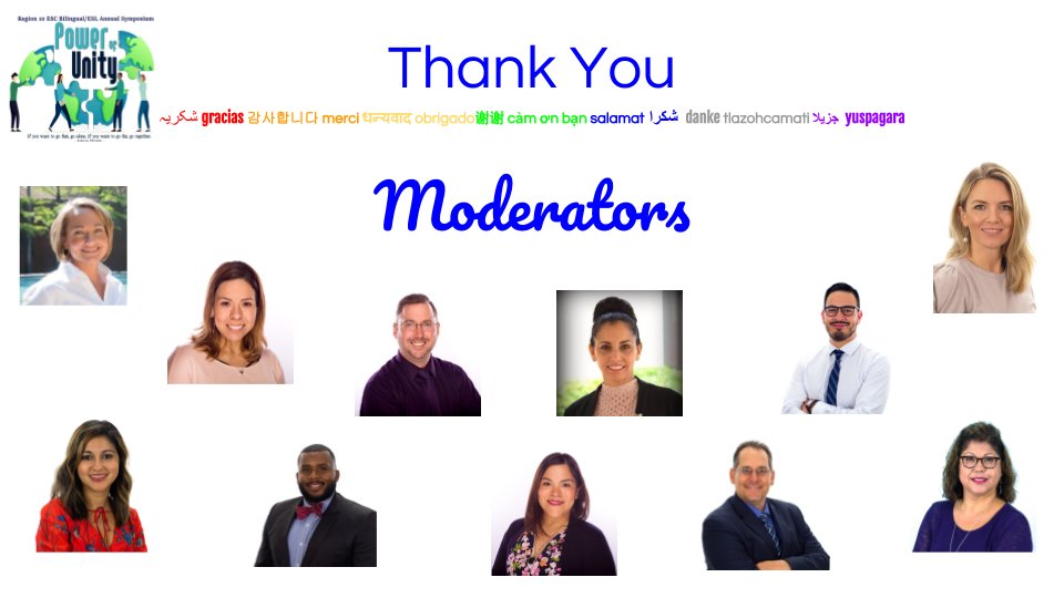 SeligEmma's tweet image. The #R10PowerOfUnity Symposium reached about 800 educators. A lot of work happened behind the scenes and we could not have made it without the help of our Moderators. Thank You for your hard work ensuring our presenters had everything needed to run a smooth session
#R10ELSupport
